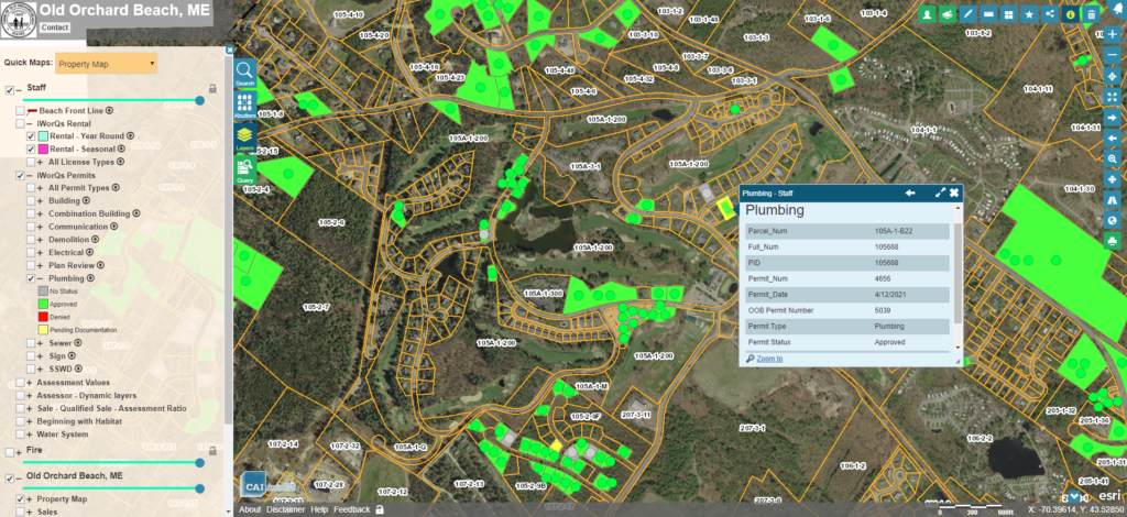 old-orchard-beach-me-permit-data-integration-with-axisgis-cai