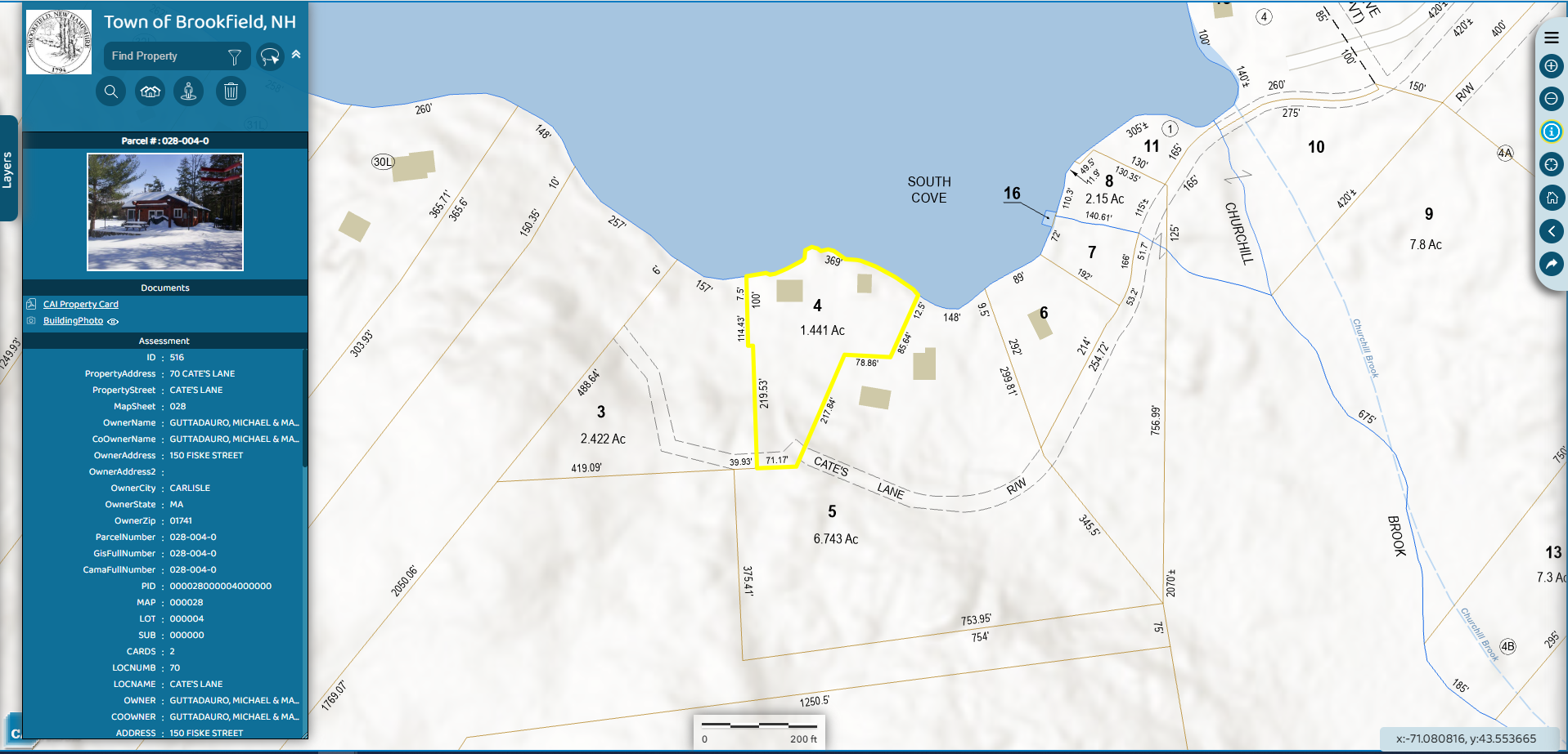 Brookfield, NH GIS Conversion and Online GIS Hosting CAI Technologies